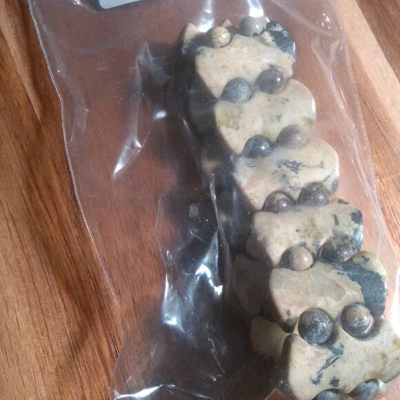 Yellow Turquoise Fancy Shape Stretch Bracelet - Picture 12 of 12